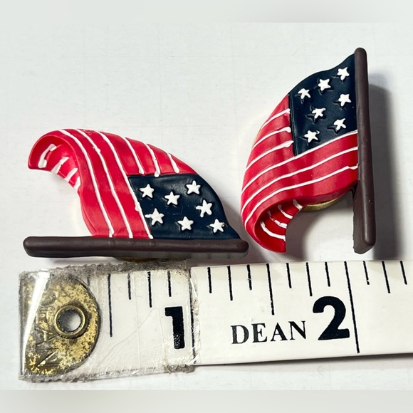 US flag Resin Button Covers Set of 3 - Picture 2 of 3